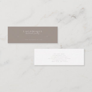 Jewellery Display   Neutral   Minimalistic Mini Business Card