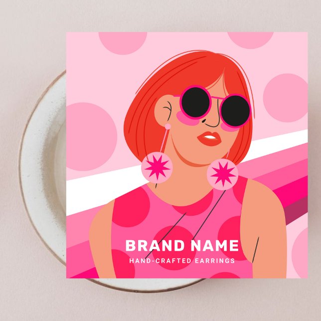 Jewellery Earrings Holder Display - Hot Pink Women (Creator Uploaded)