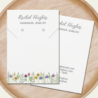 Jewellery Floral Display Card