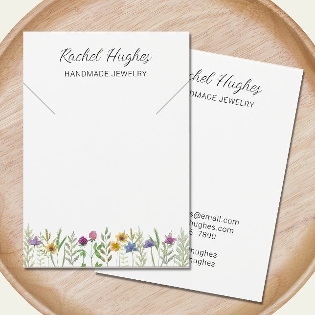 Jewellery Floral Necklace Display Card (Creator Uploaded)
