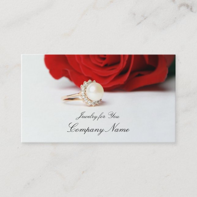 Jewellery for You, Business Card (Front)