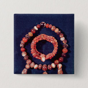 Jewellery from Khorsabad, Iraq 2 Inch Square Button