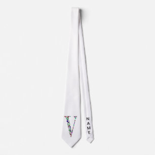 Jewellery Gemstones Monogram Letter V Tie