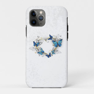 Jewellery Heart with Butterflies Morpho iPhone 11 Pro Case