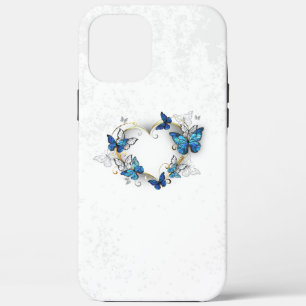 Jewellery Heart with Butterflies Morpho iPhone 12 Pro Max Case