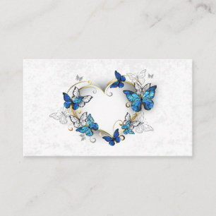 Jewellery Heart with Butterflies Morpho Discount Card