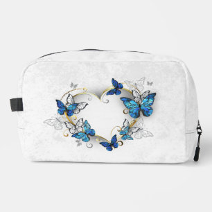 Jewellery Heart with Butterflies Morpho Dopp Kit