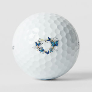 Jewellery Heart with Butterflies Morpho Golf Balls