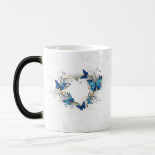 Jewellery Heart with Butterflies Morpho Magic Mug