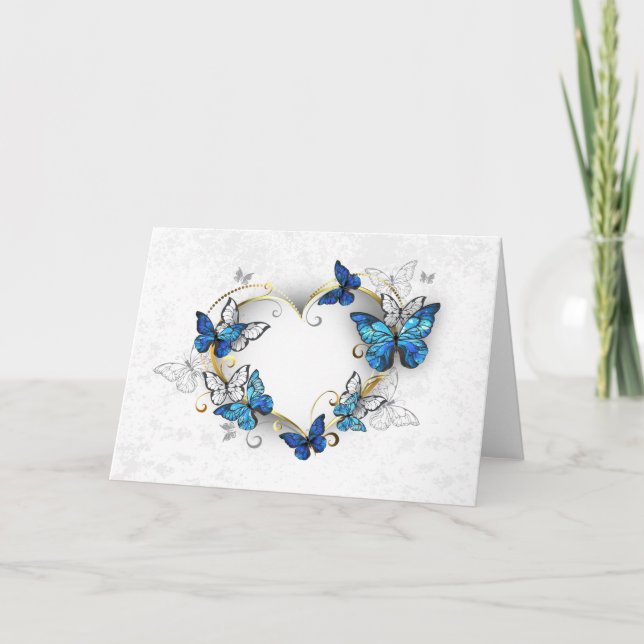 Jewellery Heart with Butterflies Morpho Program (Front)