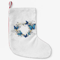 Jewellery Heart with Butterflies Morpho