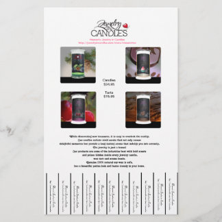 Jewellery in Candles Flyers