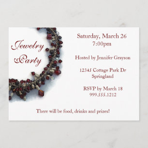 Jewellery Party Invitation