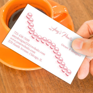 Jewellery Pearl Business Card