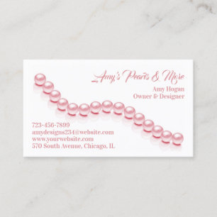 Jewellery Pearl Business Card