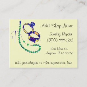 Jewellery Repair Shop Business Card