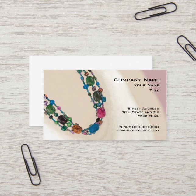 Jewellery Sales Business Card (Front/Back In Situ)