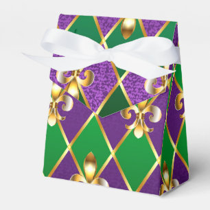 Jewelry Background Mardi Gras Favor Box