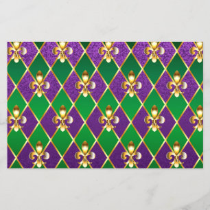 Jewelry Background Mardi Gras Flyer