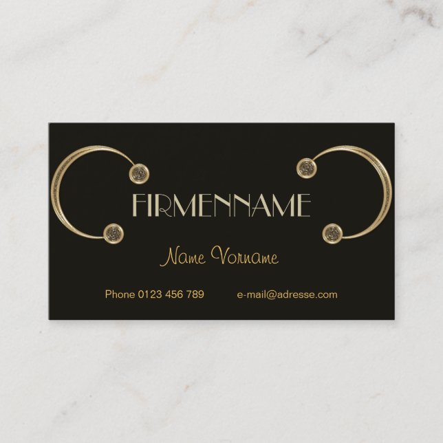 jewelry business card (Front)