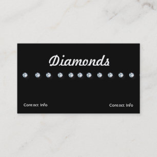 Jewelry Business Cards Diamonds