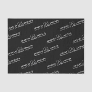 JEWELRY BY Personal Name Brand Business Silver Tissue Paper