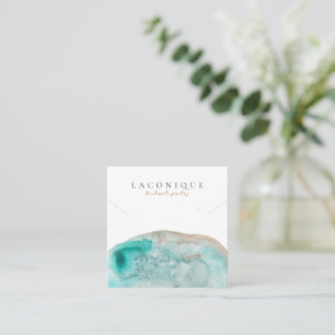 Jewelry Display     Blue   Watercolor Square Business Card