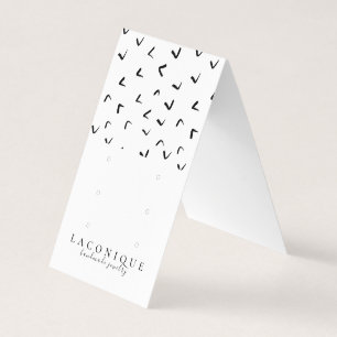Jewelry Display   Jewelry Earring   Black & White  Business Card