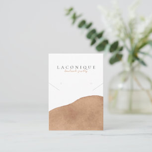 Jewelry Display   Neutral   Beige   Watercolor  Business Card