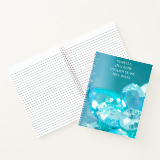 Jewels blue class student  notebook