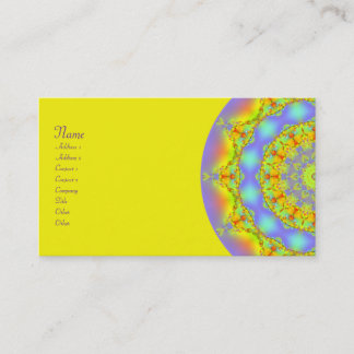 Jewels Fractal Kaleidoscope Business Card
