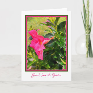 Jewels from the Garden Blank Card