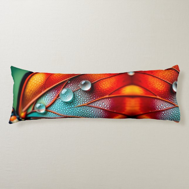 Jewels on a Fiery Wing Body Pillow (Front)