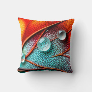 Jewels on a Fiery Wing Throw Pillow