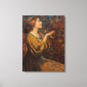 Jewels Painting By Thomas Edwin Mostyn Canvas Print