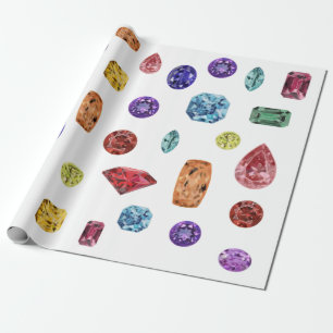 Jewels wrapping paper