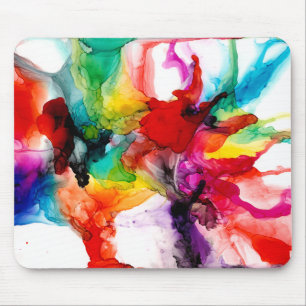 Jeweltone Prism - Watercolor Mouse Pad