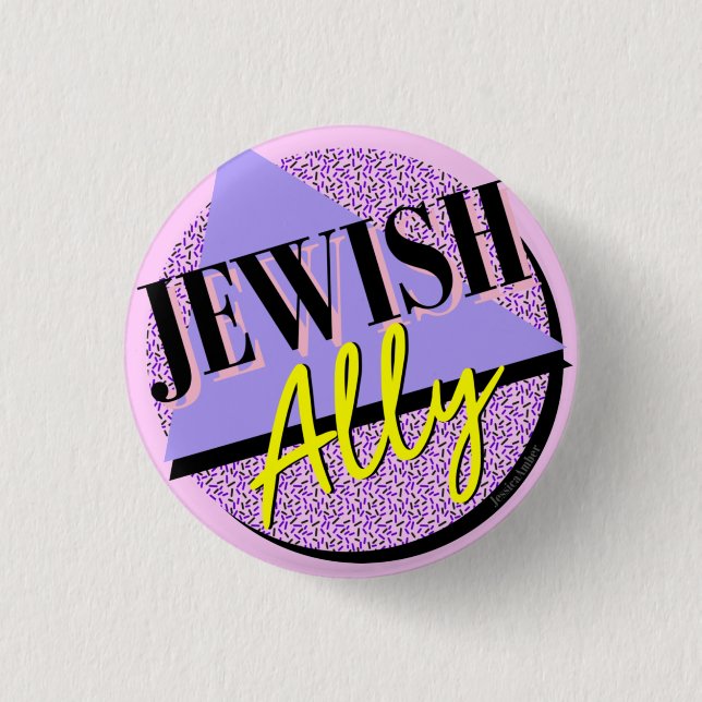 Jewish Ally Memphis Pin (Front)