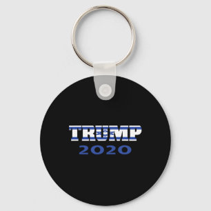 Jewish American Jew For Trump Supporter Israel Fla Keychain