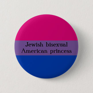 Jewish and bi 2 inch round button