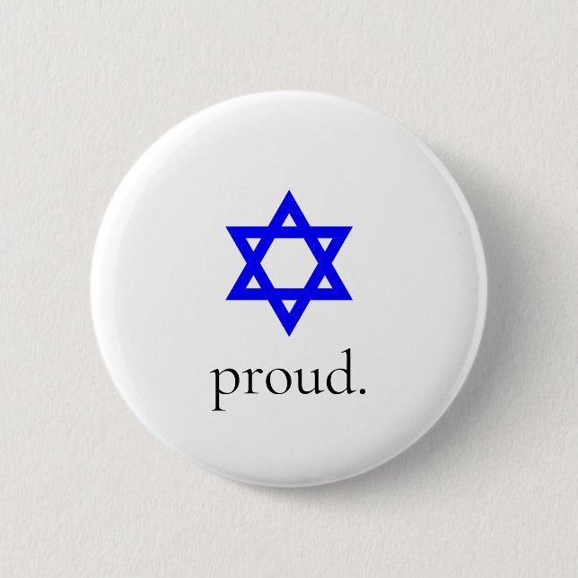 Jewish and Proud Button (Front)