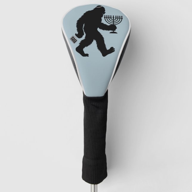 Jewish Bigfoot Hanukkah Chanukah Humour Hilarious  Golf Head Cover (Front)