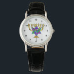 Jewish Candlesticks Watch<br><div class="desc">If you are looking for Jewish gifts,  gift ideas for Bas and Bar Mitzvah,  weddings or Jewish holidays like Hanukkah and Passover please visit our greeting cards,  baby gifts and birthday presents.</div>