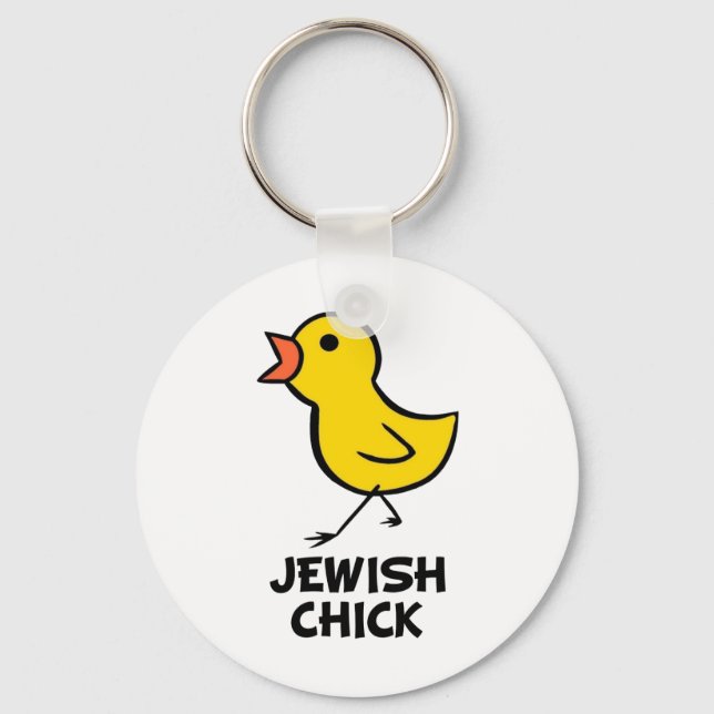 Jewish Chick Keychain (Front)