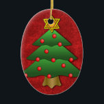 Jewish-Christmas Ceramic Ornament<br><div class="desc">tree ornament</div>