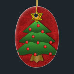 Jewish-Christmas Ceramic Ornament<br><div class="desc">tree ornament</div>