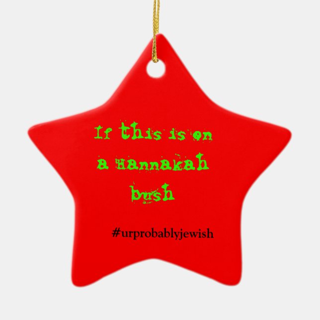 Jewish Christmas Ornament (Front)
