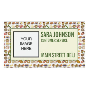 Jewish Cooking Cuisine Foods Deli Restaurant Café Name Tag