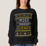 Jewish Funny Christmas Pajama Hanukkah Jewish Chan Sweatshirt<br><div class="desc">Jewish Funny Christmas Pajama Hanukkah Jewish Chanukah</div>