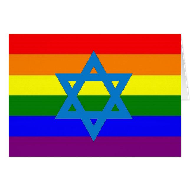 Jewish Gay Pride Flag (Front Horizontal)